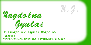 magdolna gyulai business card